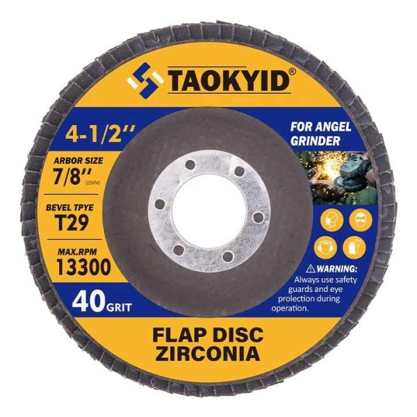 10 PCS/1 Set Grinding Disc 4.5/5 Inch Custom Logos Alumina-Zirconia 115mm Flap Discs for Metal for Grinder - Image 4