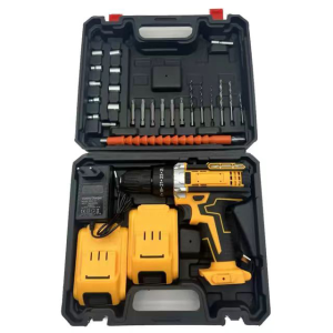 21V Portable Cordless Drill Tool Set Two-Speed Adjustable Drill DIY Household Electric Screwdriver