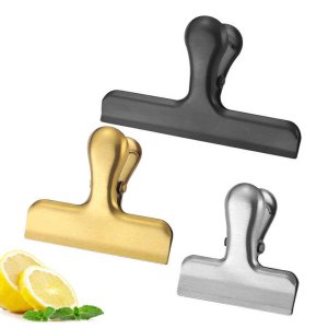 Portable New Kitchen Storage Snack Bag Clips Sealer Clamp Metal Tool Kitchen Accessories Chip Coffee Food Clamp Bag Clip