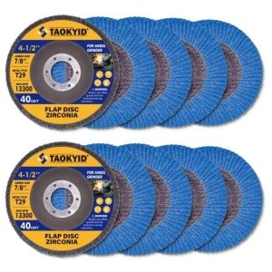 10 PCS/1 Set Grinding Disc 4.5/5 Inch Custom Logos Alumina-Zirconia 115mm Flap Discs for Metal for Grinder