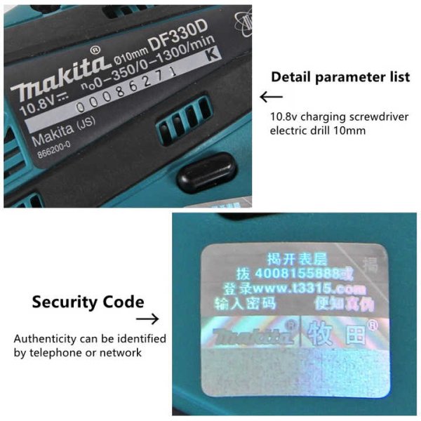 Most Popular Model Makita DF330 10.8V 10mm Cordless Hand Drill Machine Lithium Battery Industrial Grade - Image 3