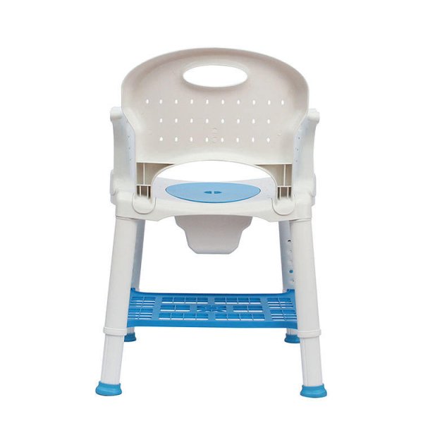Andcare AC3452 Bath Safety Height Adjustable Plastic Shower and Commode Chair - Image 4