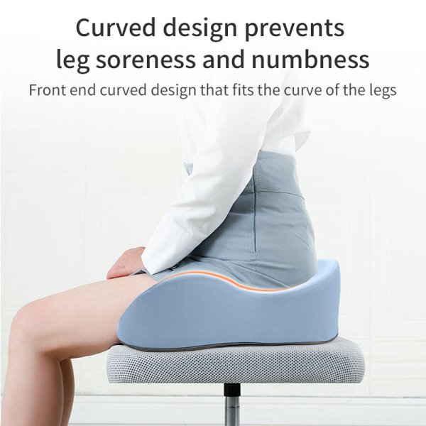 Patented Orthopedic Memory Foam Seat Cushion for Long Sitting Hours OEM ODM for Office Lumbar Pillows Seat Cushions Pressure - Image 3