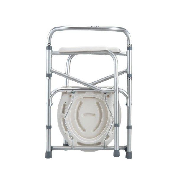 Wholesale New Design Anti-Skid Ultralight Adjustable Aluminum Commode Chair ODM Functional Mobility Aid Rehabilitation Therapy - Image 4