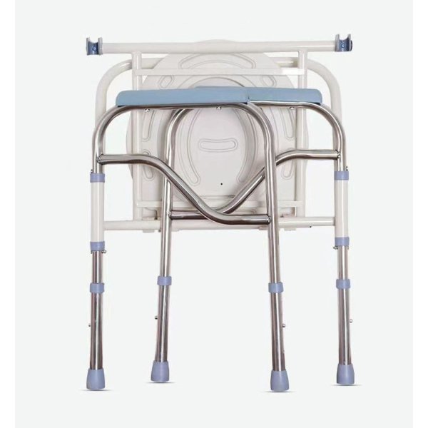 Factory Directly Sale Folding Commode Chair Wheelchair Commode Shower Chair Lightweight Potty Chair for Old People - Image 3