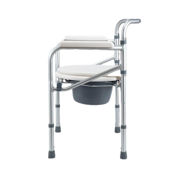 Wholesale New Design Anti-Skid Ultralight Adjustable Aluminum Commode Chair ODM Functional Mobility Aid Rehabilitation Therapy - Image 2