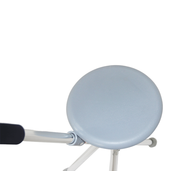 Folding Stool Three Legs Cane Elderly Walking Stick with Chair Seat - Image 4