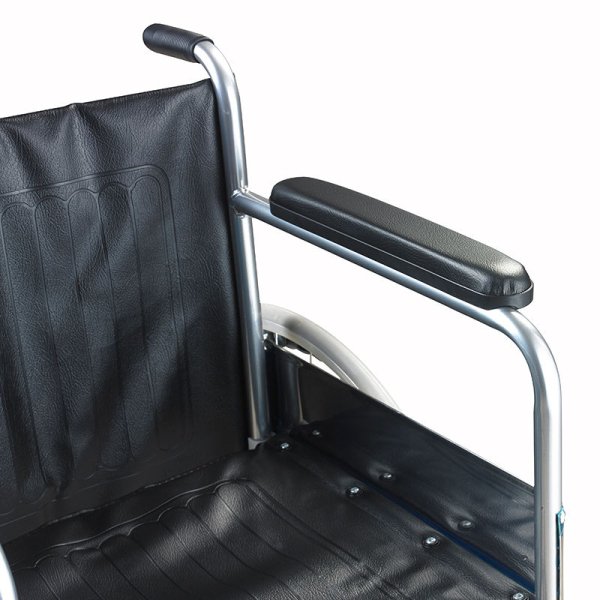 Factory Price AOLIKE ALK809E Steel Foldable Economic Cheapest Wheelchair - Image 2