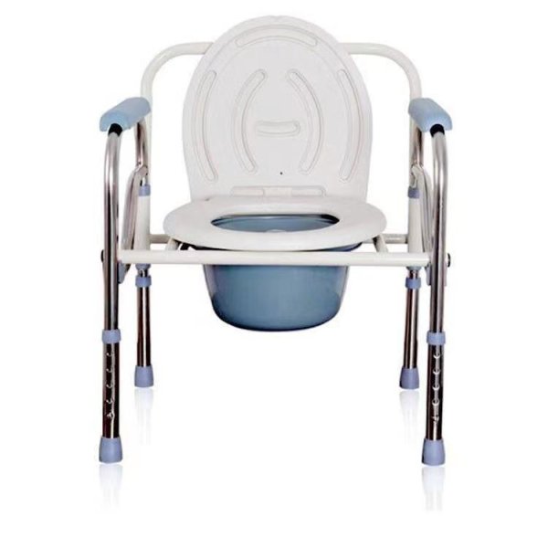 Factory Directly Sale Folding Commode Chair Wheelchair Commode Shower Chair Lightweight Potty Chair for Old People - Image 2