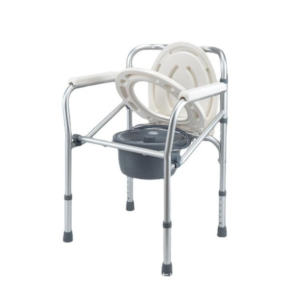 Wholesale New Design Anti-Skid Ultralight Adjustable Aluminum Commode Chair ODM Functional Mobility Aid Rehabilitation Therapy - Image 3