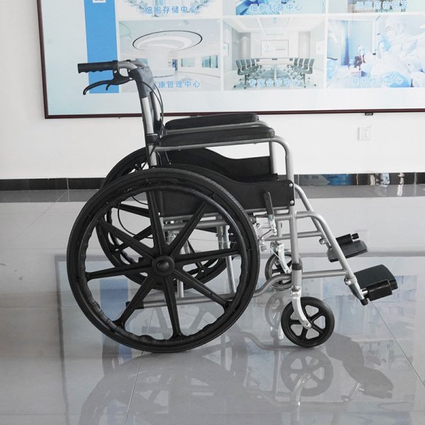 Medical Manual Cheap Foldable Lightweight Wheelchair Handicap Patients Disabled Wheel Chair - Image 2